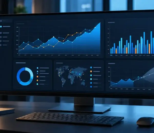 Python AI business intelligence dashboard interface