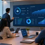 AI-powered lead scoring dashboard used by B2B sales team
