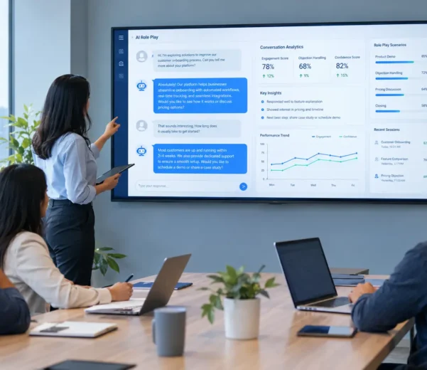AI roleplay sales training interface boosting lead qualification